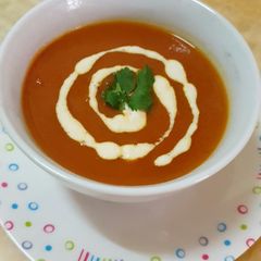 Turmeric Carrot Tomato Soup A picture of Turmeric Carrot Tomato Soup.