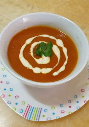 A picture of Turmeric Carrot Tomato Soup.