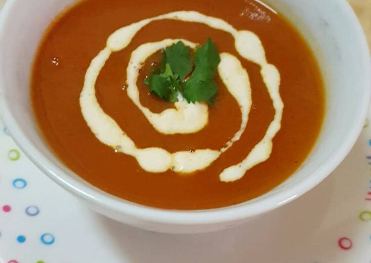 Simple Way to Make Homemade Turmeric Carrot Tomato Soup