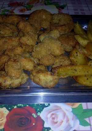 Una foto de Langostinos empanados