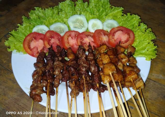 Standar Bagaimana cara membuat Sate daging kambing dan torpedo sajian Hari Raya yang nagih banget