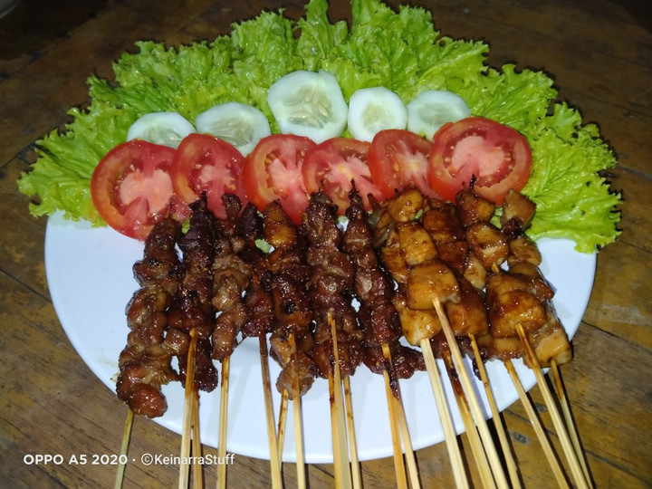 Standar Bagaimana cara membuat Sate daging kambing dan torpedo sajian Hari Raya yang nagih banget