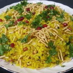 A picture of Mint poha.