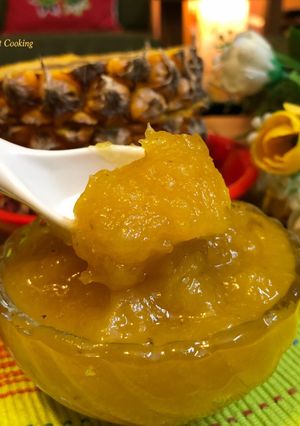 A picture of Homemade Pineapple Chunky Jam – No Preservatives.