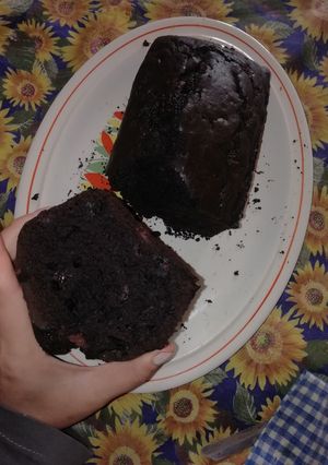 Una foto de Budín de chocolate y banana