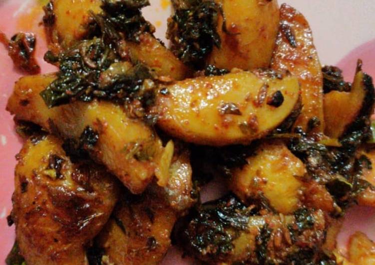 Recipe of Quick Aalu methi