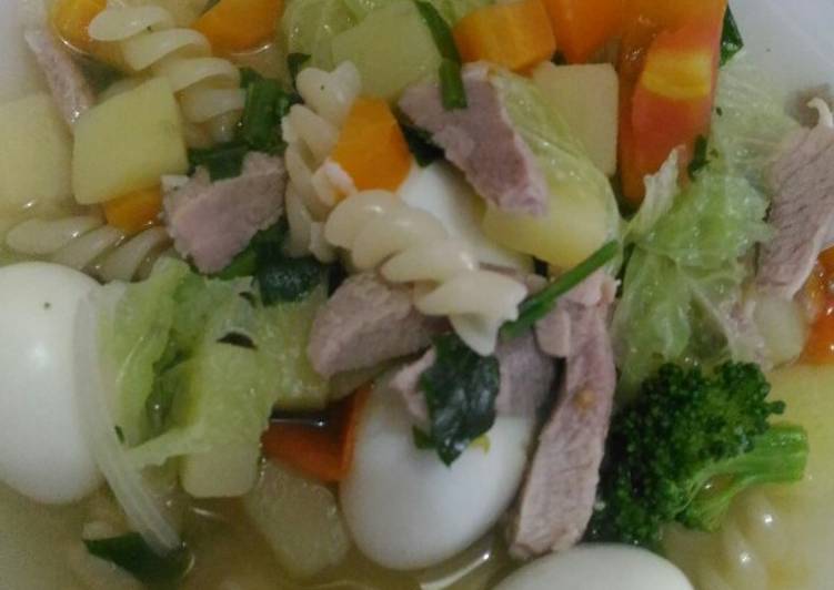 Sup sehat warna warni