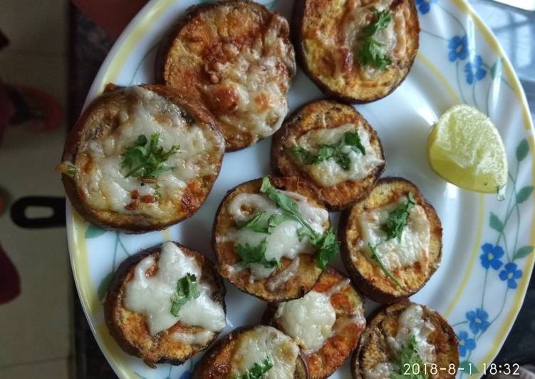 Recipe of Any-night-of-the-week Baked Baingan cheese