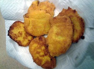 A picture of Hot water cornbread.