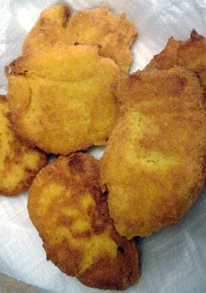 A picture of Hot water cornbread.