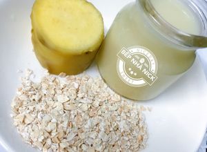 Hình của món Ăn dặm: Sữa yến mạch khoai lang.