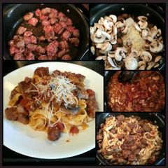 A picture of Tinklee's. Easy Sausage Pasta.