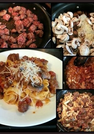A picture of Tinklee's. Easy Sausage Pasta.