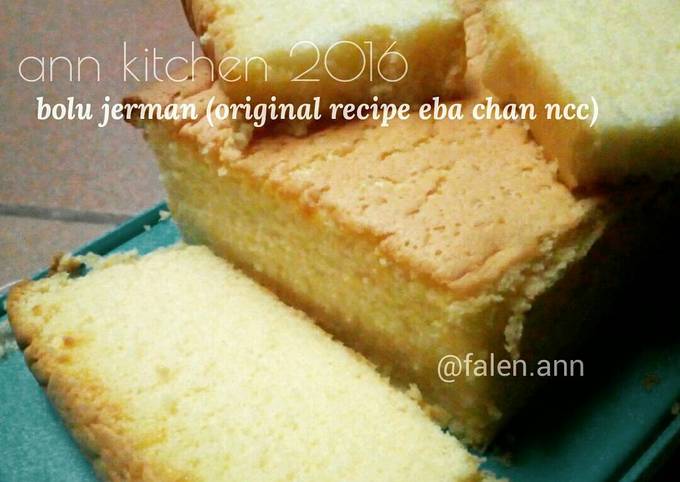 Resep Bolu jerman (resep original eba chan ncc) oleh falen Resep Bolu jerman (resep original eba chan ncc) oleh falen