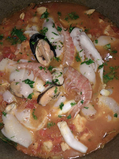 Una foto de Paella