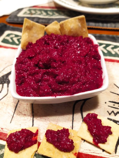 Foto di Hummus di barbabietola rossa