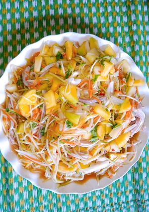 Hình của món Gỏi dạ dày xoài xanh.