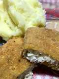 Pez 🐟 gallo 🐔 frito con puré de papas 🥔