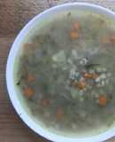 Рассольник с куриными потрошками и перловкой