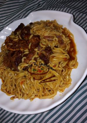 A picture of Noodles jollop with daddawa 2.