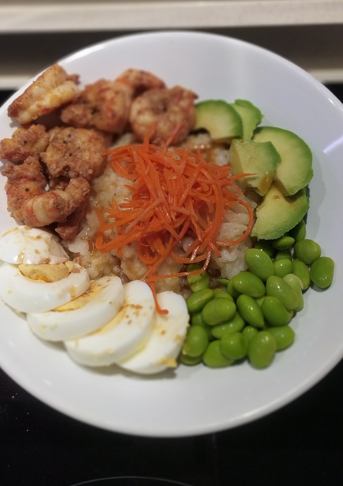 Una foto de Poke bowl a mi manera