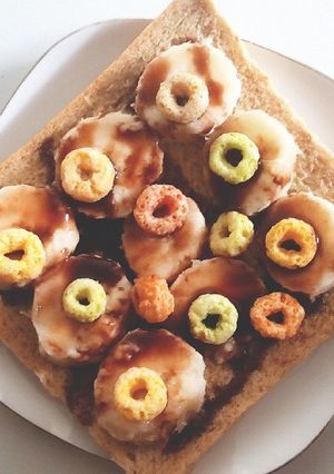 Foto resep Banana Froot Loops Bread