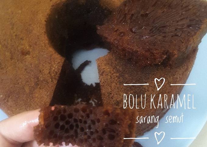 Bolu karamel sarang semut