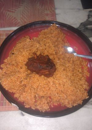 A picture of Jollof Rice.