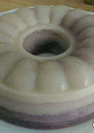 Foto resep Puding Lapis Ubi Ungu