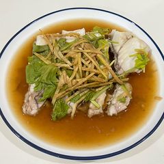 A picture of Steamed Grouper With Ginger.