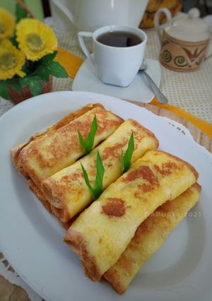 Foto resep Roti tawar gulung celup telur