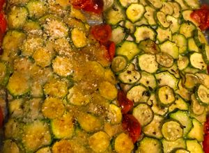 Foto di Trota salmonata in crosta di zucchine
