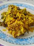 Arroz meloso con conejo y verduras