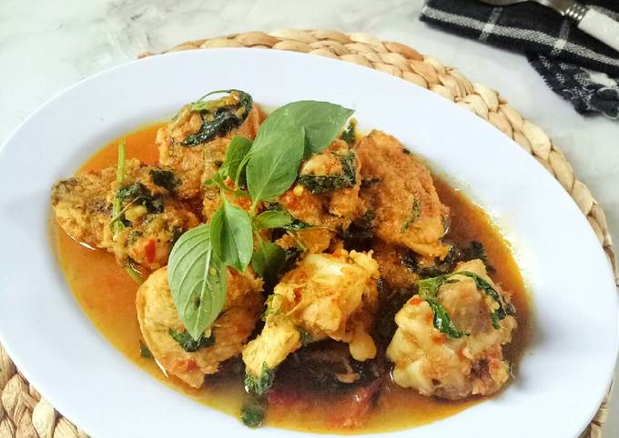 Ayam rica-rica kemangi