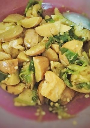 Foto resep Jengkol tahu cabe hijau