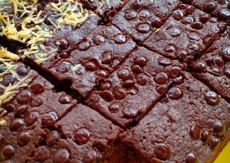 Brownies choco chip cheese