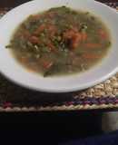 Sopa Juliana con chícharos