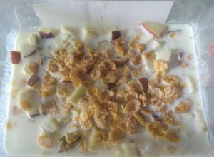 Una foto de Rico postre con dos ingredientes