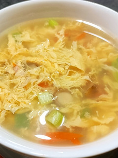 Foto resep Vegee Egg Drop Soup/Sop Telur Sayur