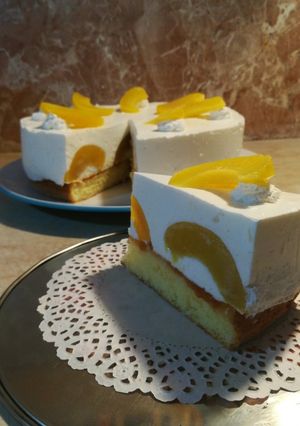 Barackos joghurttorta recept fotója