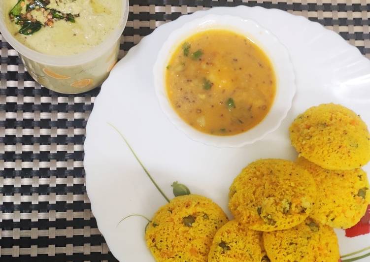 Recipe of Favorite Masala Rava idli