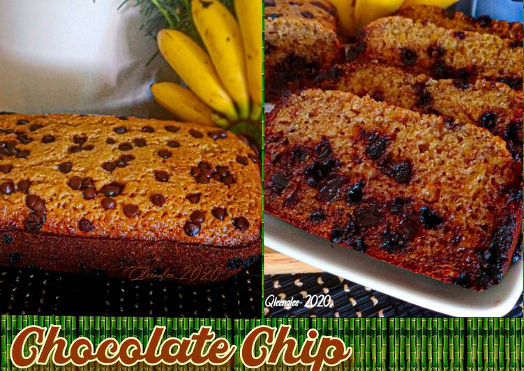 Chocolate Chip Banana Bread"Mudah Dengan Bread Maker"