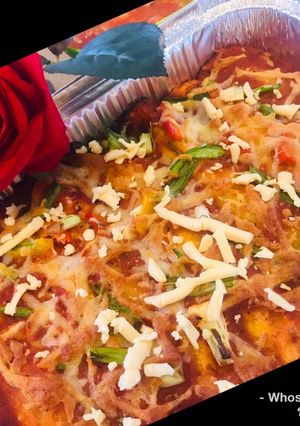 A picture of Whosayna’s Enchiladas.
