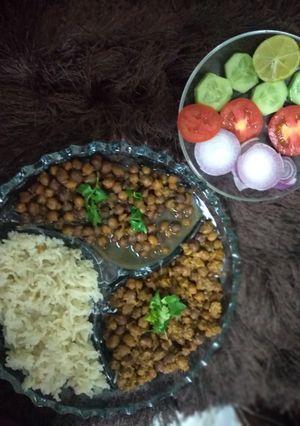 A picture of Rice chole.