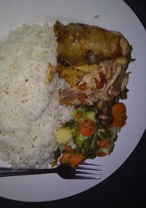 A picture of Oven grilled chicken.