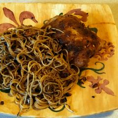 A picture of Angel Hair with Walnuts Recipe.