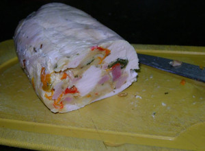 Una foto de Arrollado de pollo con pechuga