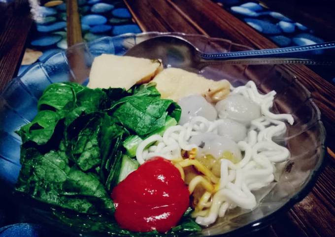 Bagaimana Menyiapkan Cilok kuah bakso (Babasoan) yang Enak Banget