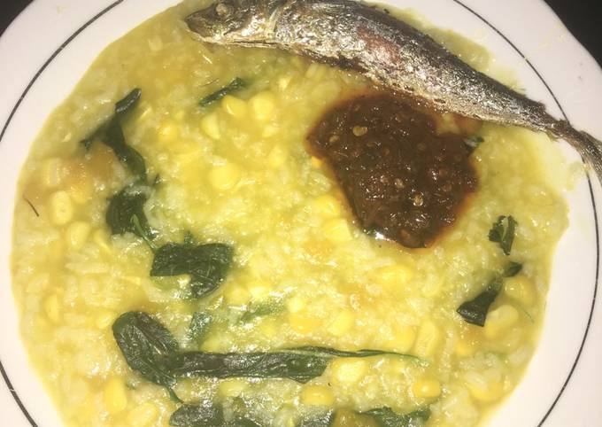 Resep Bubur tinotuan (bubur manado) menggunakan magicom yang Enak Banget