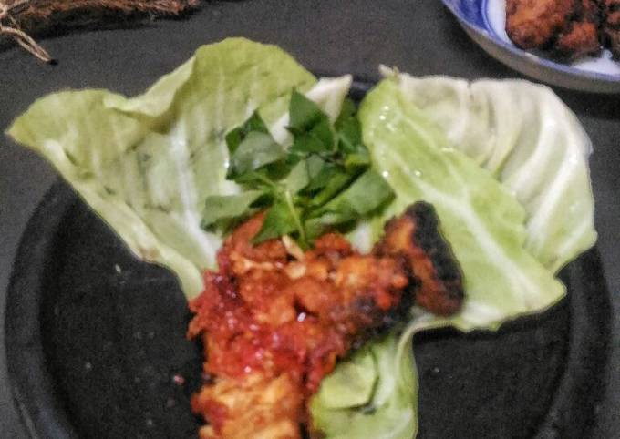 Ayam bakar sambel penyet